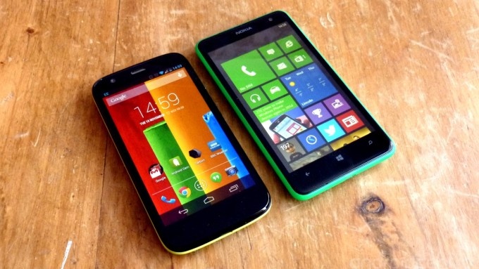 Chon Moto G hay Lumia 625? hinh anh