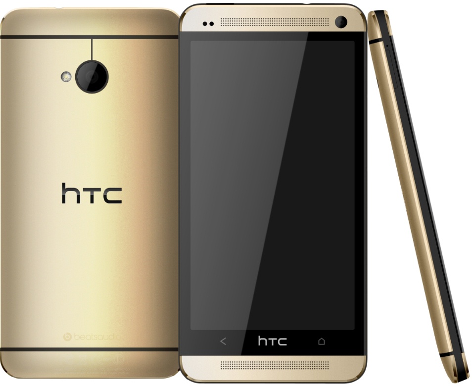HTC One mau vang  sang trong chinh thuc ra mat hinh anh