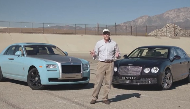 Clip Rolls-Royce Ghost va Bentley Flying Spur doi dau hinh anh