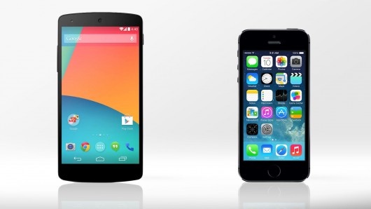 Apple iPhone 5S do suc Google Nexus 5 hinh anh