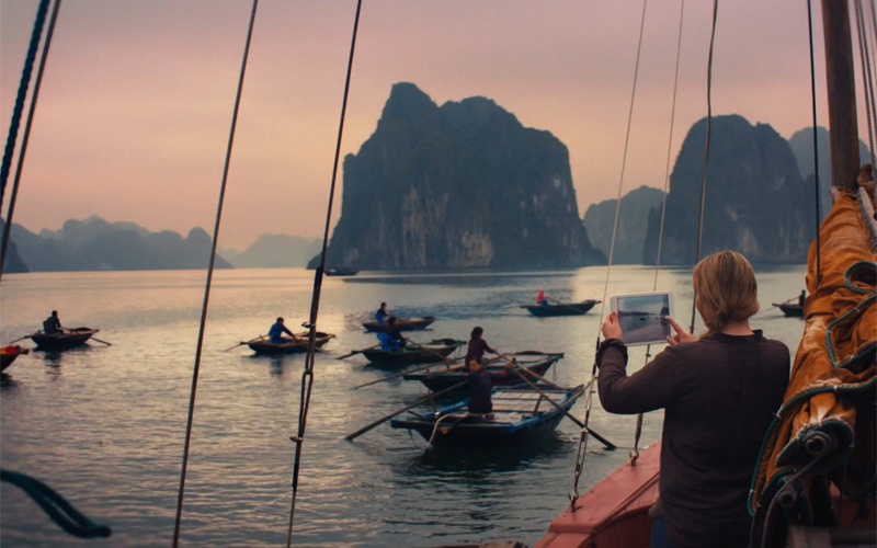 Một số hình ảnh về Việt Nam xuất hiện trong đoạn clip quảng cáo iPad Air mới.