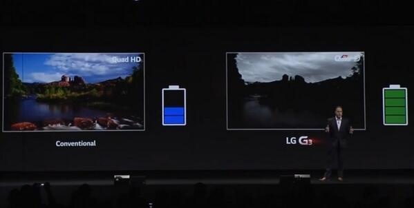 Ông này cam kết G3 vẫn sẽ cho thời lượng pin ấn tượng, ngay cả khi dùng màn hình QHD