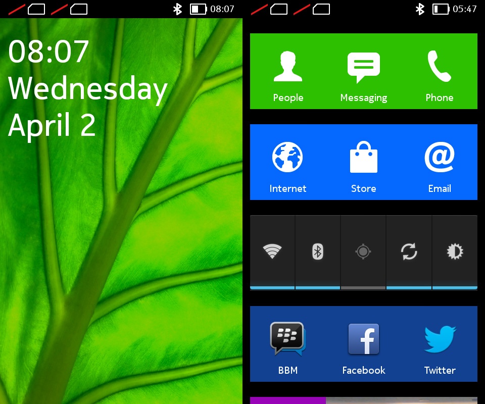 Giao diện của các sản phẩm dòng X từ Nokia.