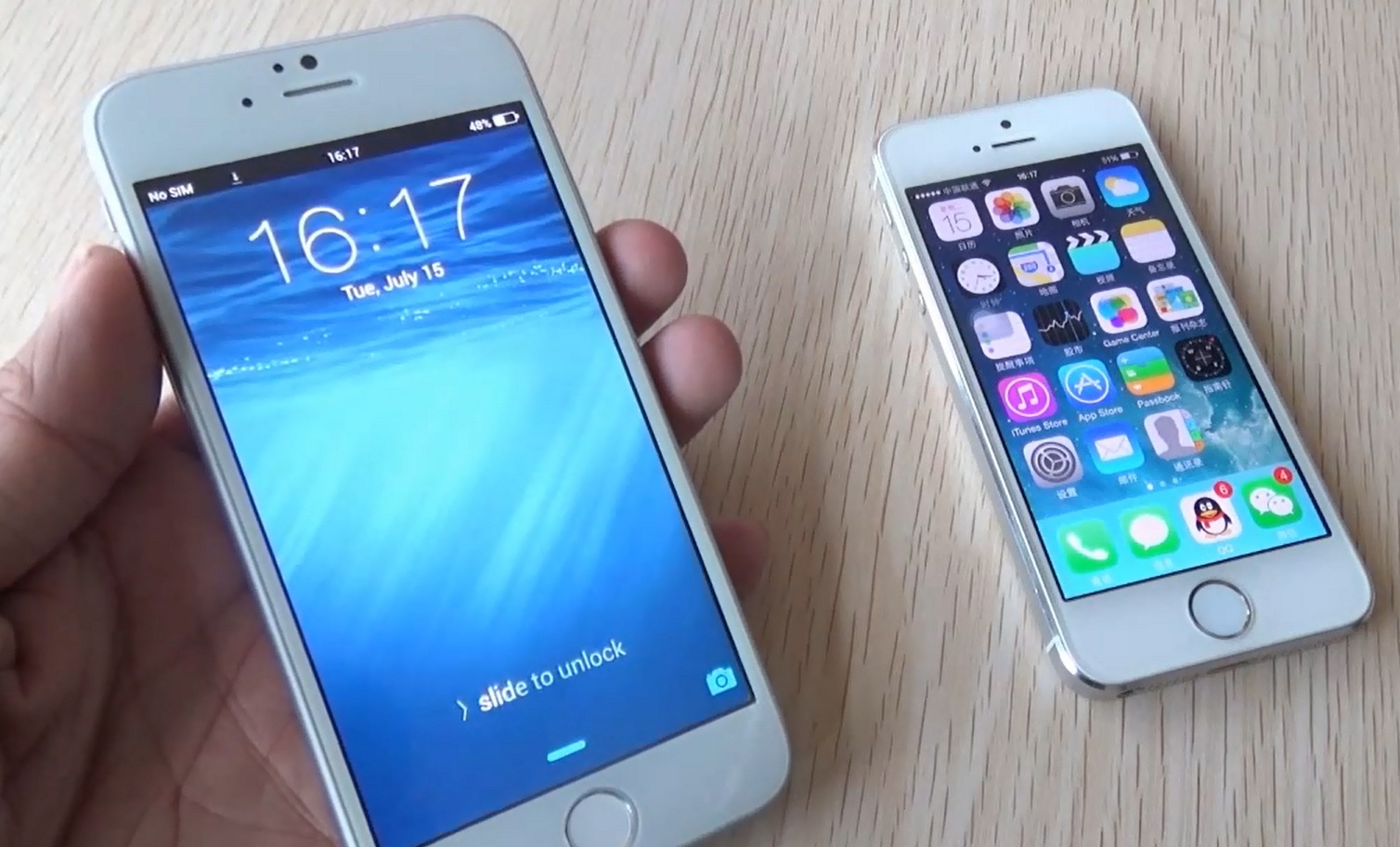 Can canh iPhone 6 dau tien nhai tu trong ra ngoai hinh anh
