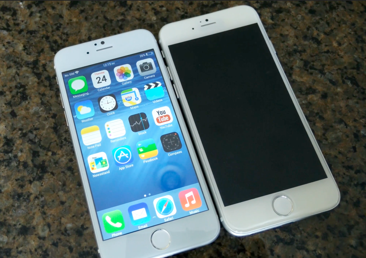 Anh thuc te iPhone 6 nhai chay Android KitKat hinh anh