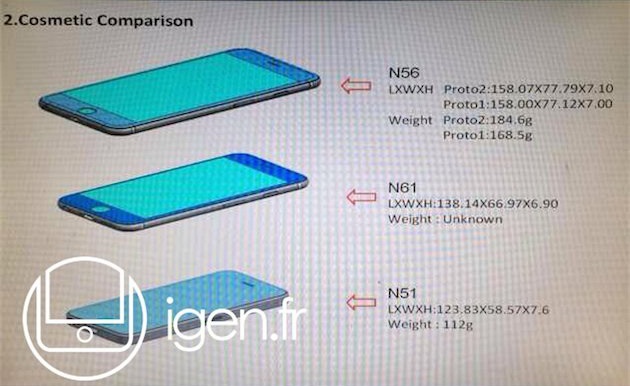 Xuat hien so do chinh xac cua 3 ban iPhone 6 moi hinh anh