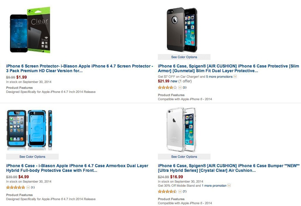 Vo case cho iPhone 6 tran ngap tren Amazon hinh anh