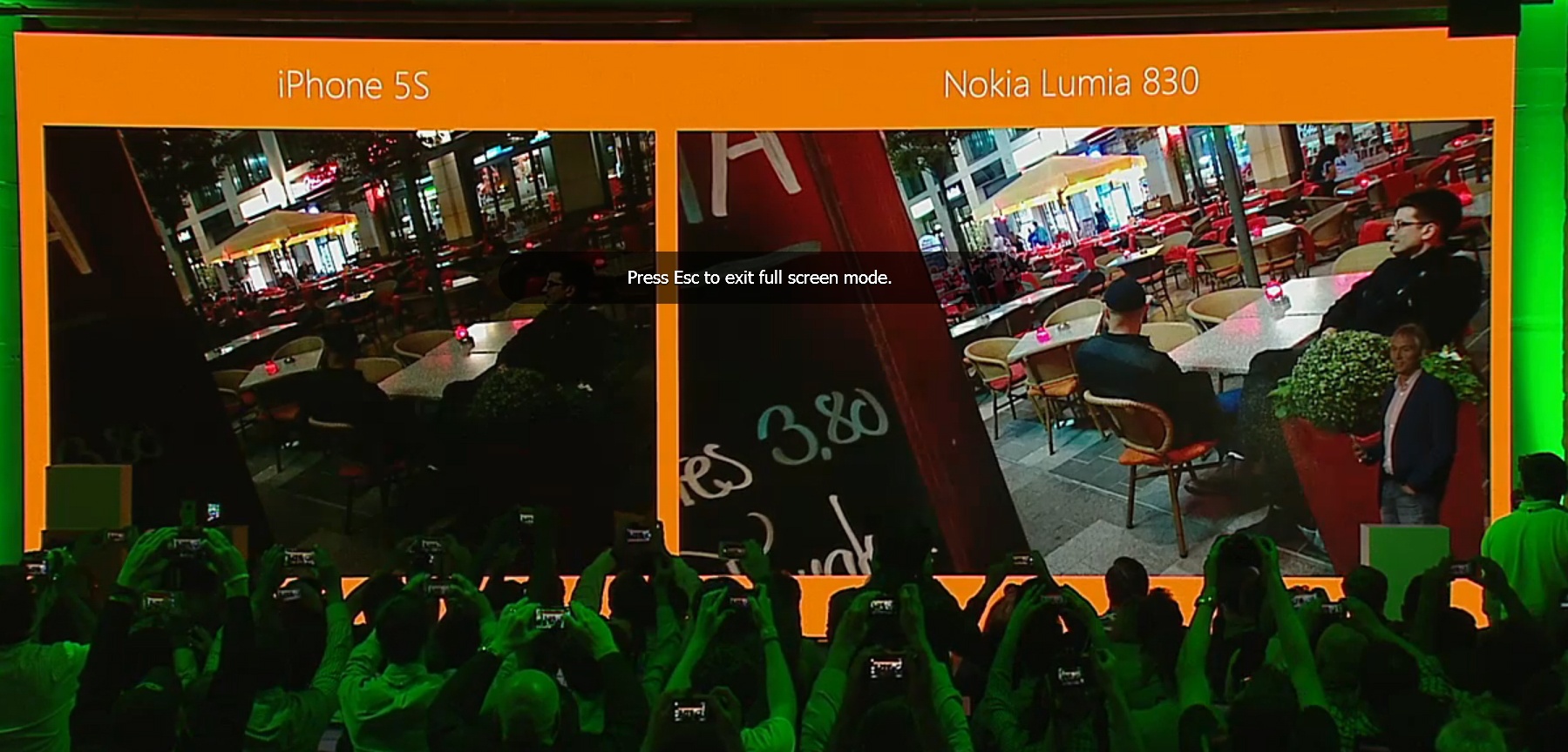 So sánh ảnh chụp từ Lumia 830 và iPhone 5S.