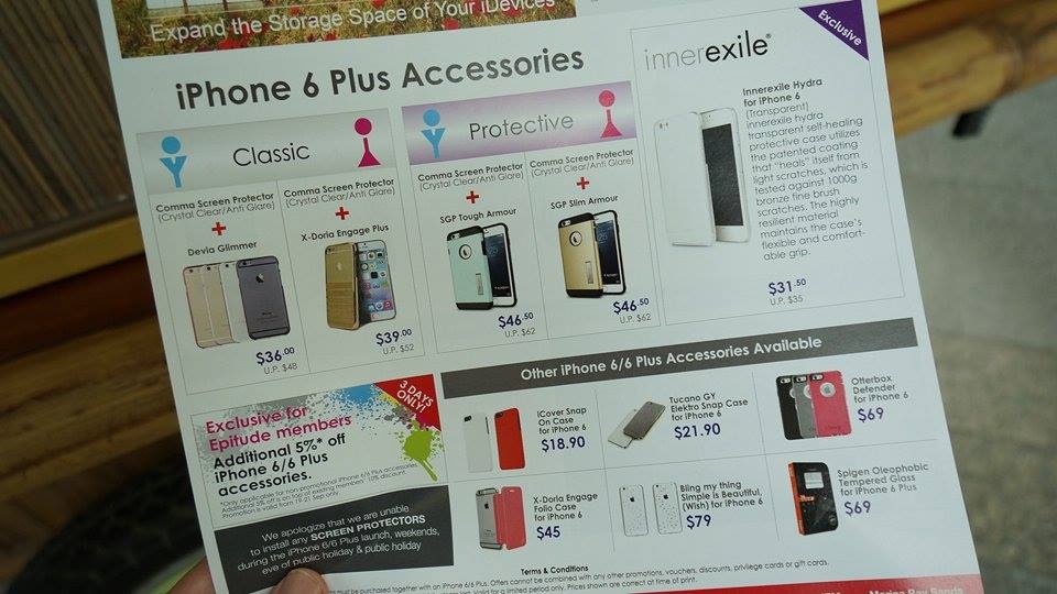 Các phụ kiện dành cho iPhone 6 Plus.