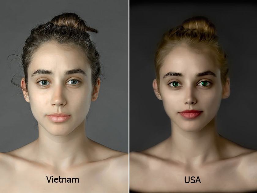 Ve dep cua thieu nu cac nuoc qua anh Photoshop hinh anh