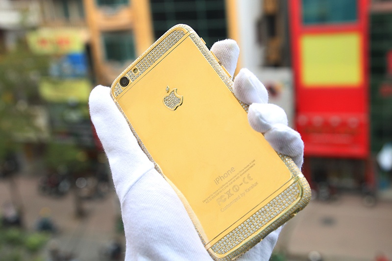 iPhone 6 duc vo vang, dinh kim cuong gia nua ty dong o VN hinh anh