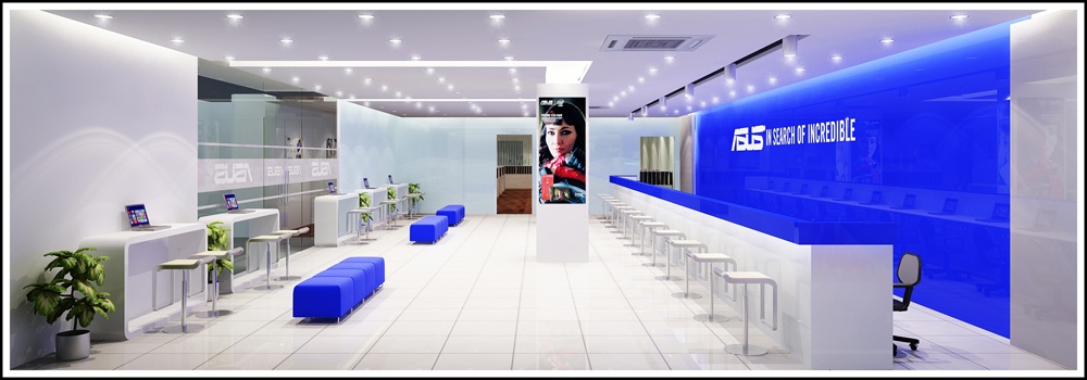 Toàn cảnh trung tâm dịch vụ & bảo hành mới của Asus tại Hà Nội. Ảnh: Asus VN.