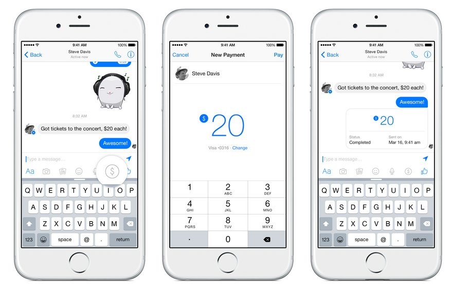 Facebook sap cho gui tien qua Messenger hinh anh