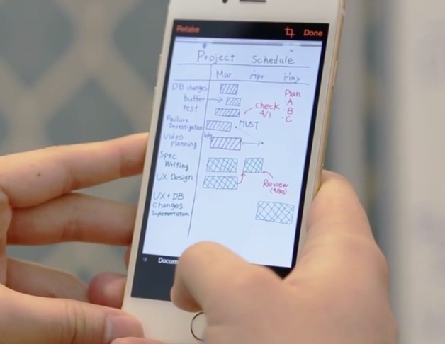 Them ung dung chat bien iPhone thanh may scan hinh anh