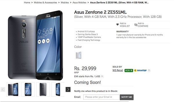 Zenfone 2 phien ban 128 GB am tham ra mat, gia 10 trieu dong hinh anh