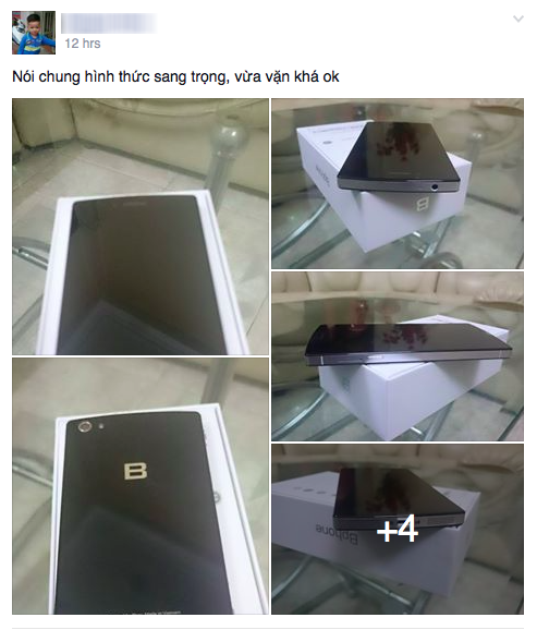 Một thành viên trên diễn đàn Bphone Fans Club chia sẻ ảnh mở hộp Bphone tối 4/7. Ảnh: Facebook.