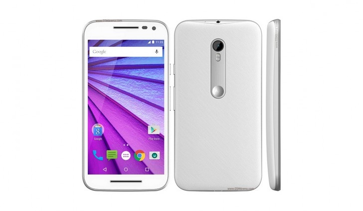 Chân dung chiếc Moto G thế hệ thứ 3 từ Motorola. Ảnh: Gsmarena.