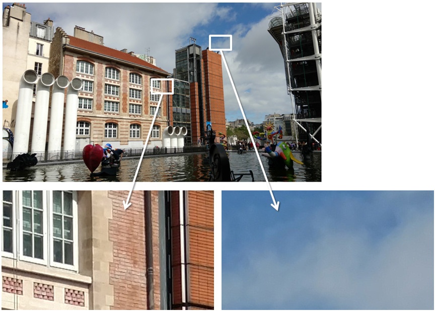 Ảnh chụp ngoài trời trước và sau khi zoom của Moto X Style. Ảnh: DxOMark