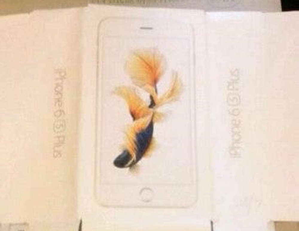 Ảnh hộp đựng iPhone 6S Plus bị rò rỉ gần đây.