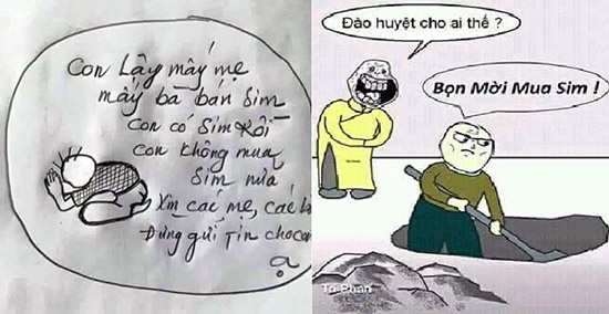 Người dùng Facebook đang bức xúc với nạn rao SIM vào hòm thư - ảnh: Facebook