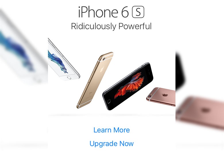 Nguoi dung kho chiu vi Apple quang cao iPhone 6S qua da hinh anh