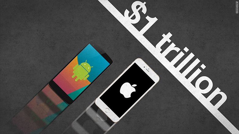 Google, Apple: Ai can moc 1.000 ty USD truoc? hinh anh