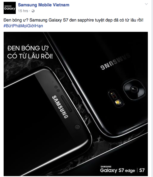 Samsung Việt Nam châm chọc iPhone 7 ảnh 1 Samsung Viet Nam cham choc iPhone 7 anh 1
