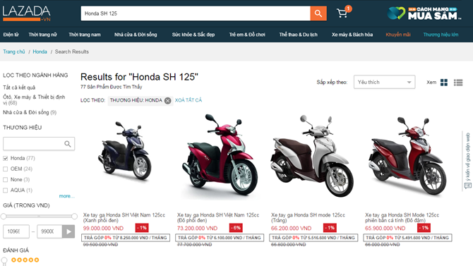 Giá xe máy ngày online Friday ảnh 2 Gia xe may ngay online Friday anh 2