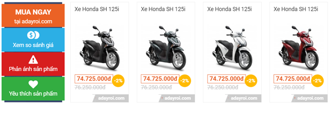 Giá xe máy ngày online Friday ảnh 1 Gia xe may ngay online Friday anh 1