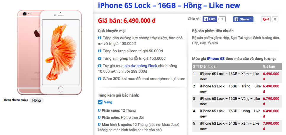 iPhone 6s gia 6, 5 trieu dong anh 1