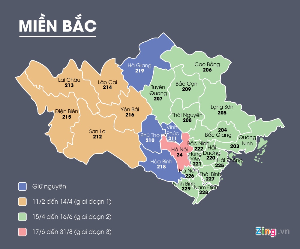 Mã vùng điện thoại cố định mới ảnh 1 Ma vung dien thoai co dinh moi anh 1