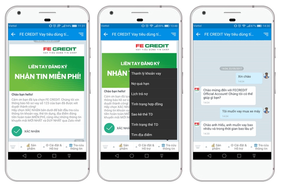 FE Credit cham soc khach hang tren Zalo anh 2