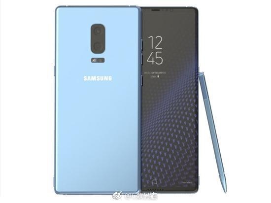 Lo anh Galaxy Note 8 mau xanh san ho hinh anh