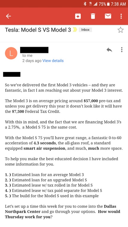 Mua Model 3 bị ép mua Model S ảnh 1 Mua Model 3 bi ep mua Model S anh 1