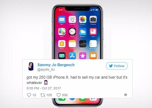 iPhone X doi gia nghin USD tren cho online o My hinh anh