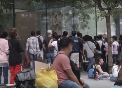 Apple Store Singapore hon loan truoc ngay mo ban iPhone X hinh anh