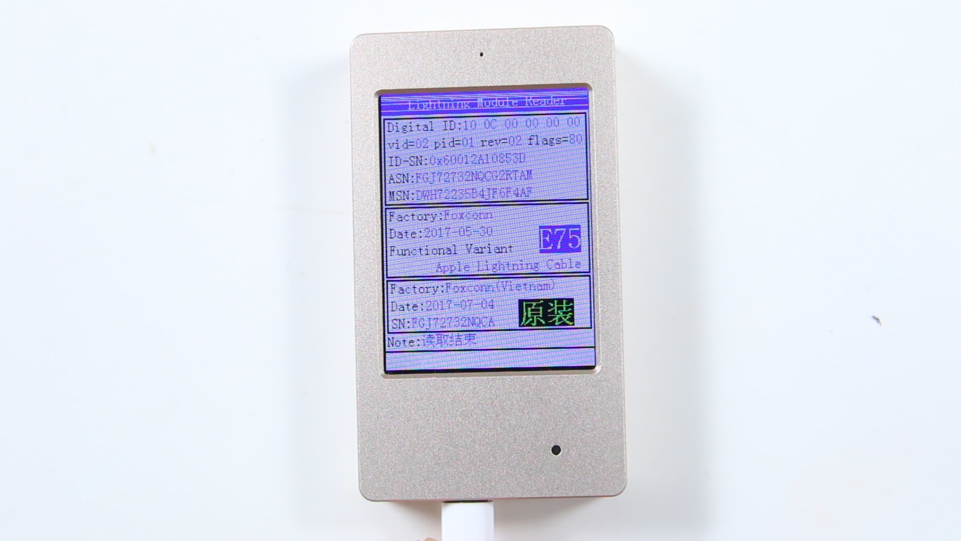 Thiet bi phat hien cap iPhone gia hinh anh