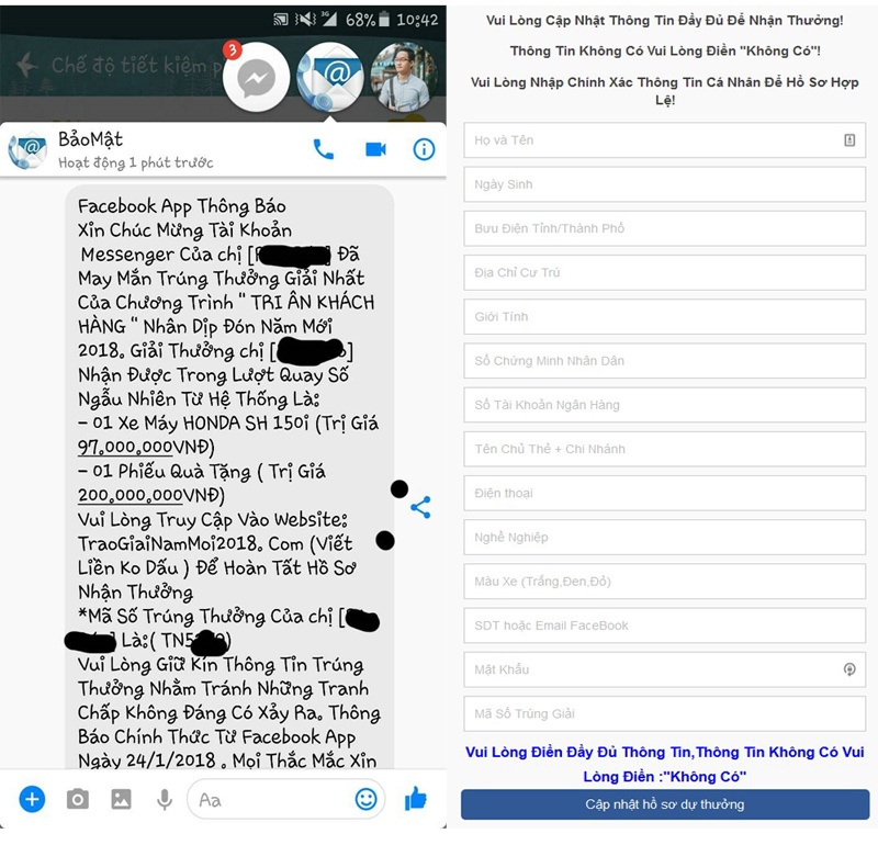 Lua dao tren Facebook anh 1