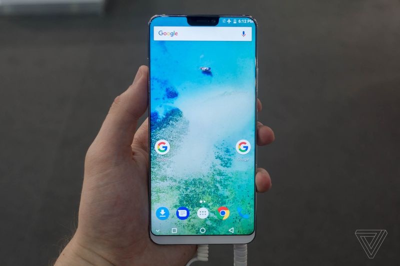 Điện thoại Android bắt chước iPhone X ảnh 2 Dien thoai Android bat chuoc iPhone X anh 2