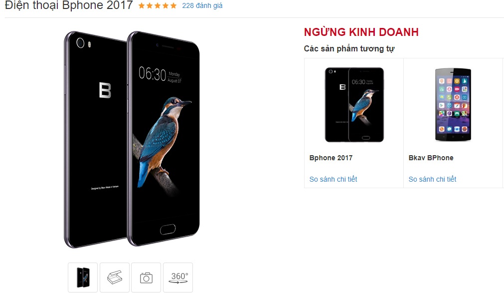 Bkav dừng sản xuất Bphone 2017 ảnh 1 Bkav dung san xuat Bphone 2017 anh 1
