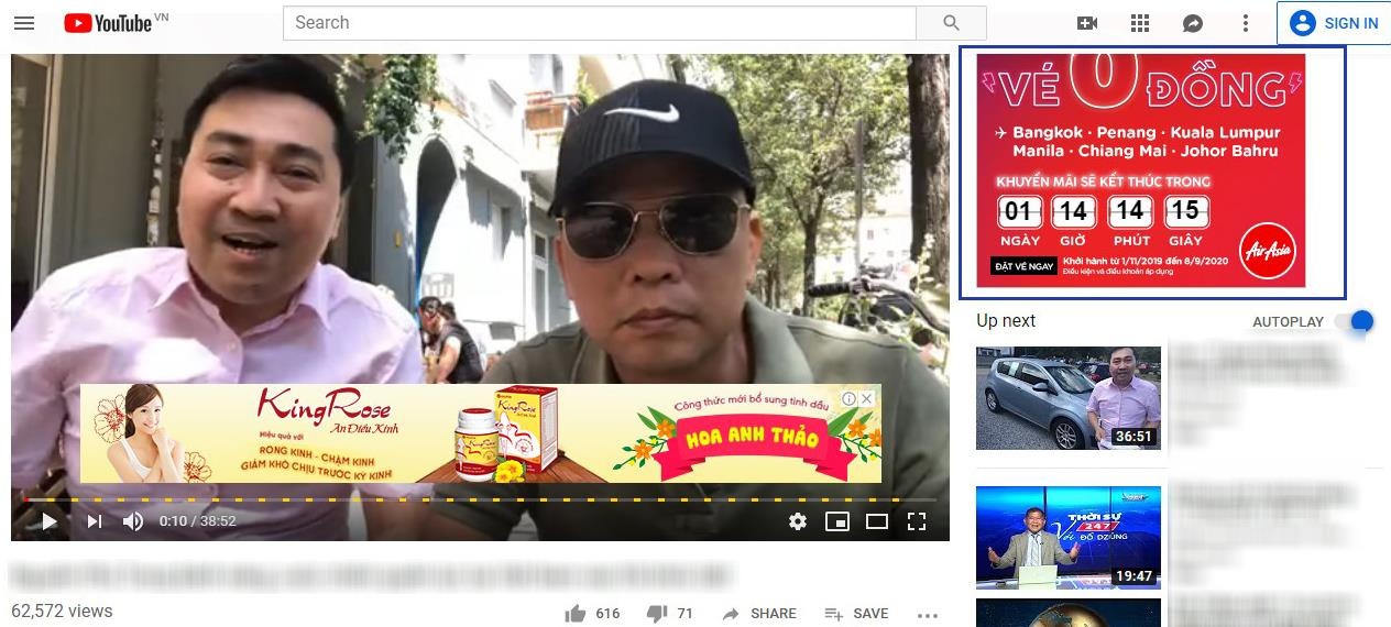 DN quang cao tren clip xau doc anh 1