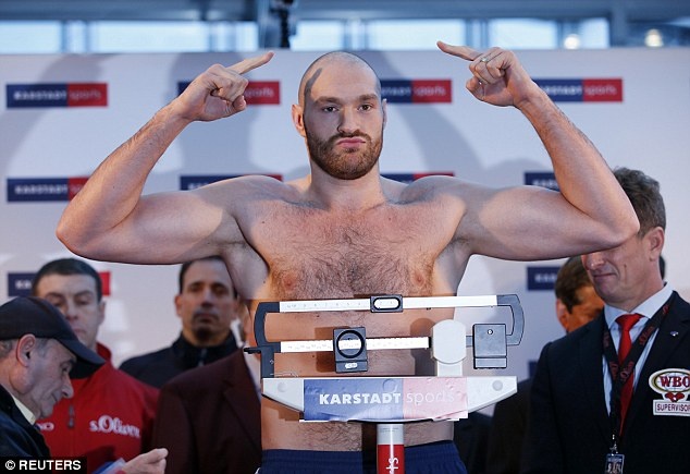 Tyson Fury rất khát khao đánh bại Wladimir Klitschko. Ảnh: Reuters.