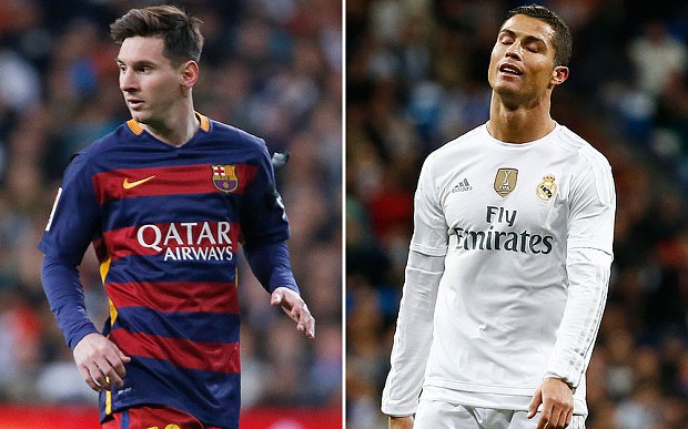 Ronaldo đang lép vế so với Messi. Ảnh: Getty Images.