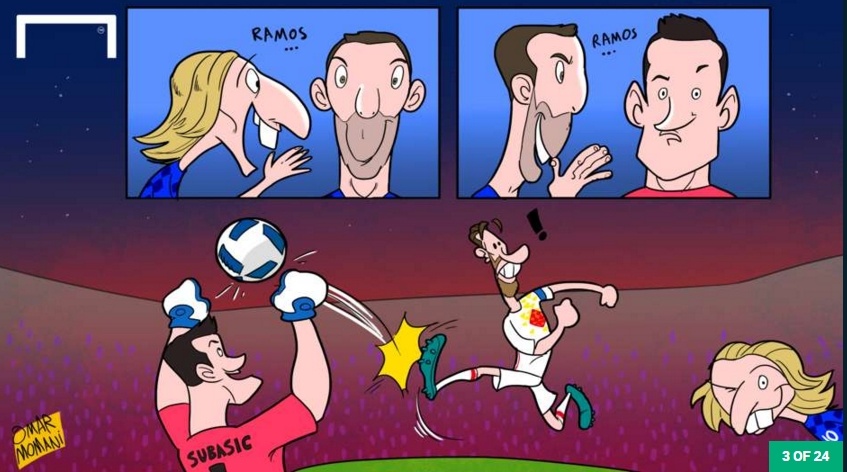 Ronaldo ben len trong tranh  biem hoa anh 3