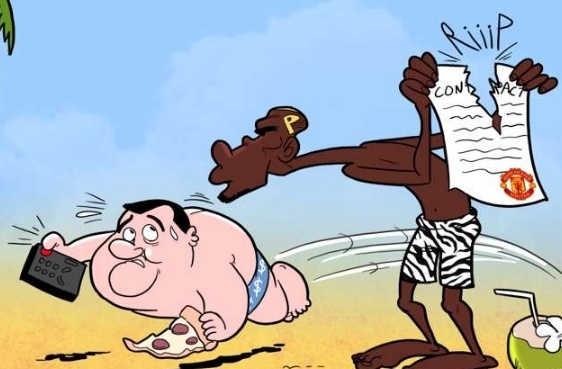 Biem hoa Pogba xe hop dong vi MU thua dam Dortmund hinh anh