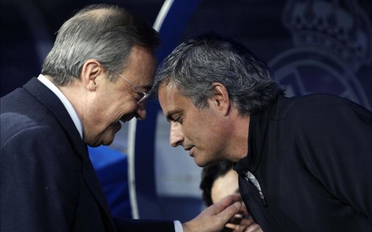 Mourinho am tham ‘dam sau lung’ Florentino Perez hinh anh