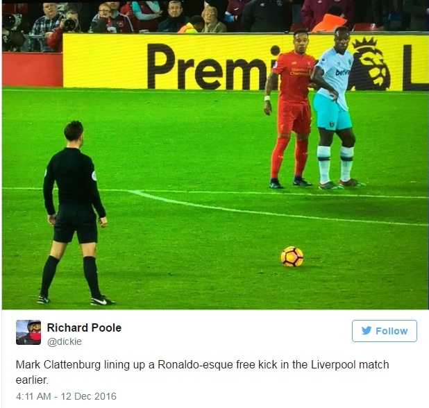 The dung giong Ronaldo cua trong tai Clattenburg anh 7