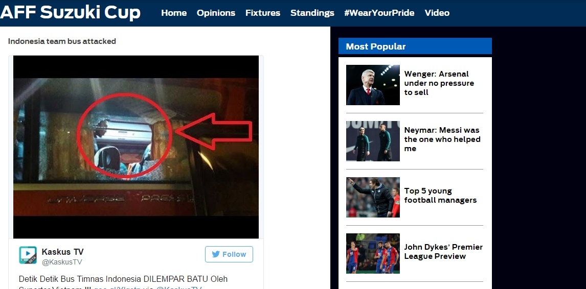 Việt Nam bị báo nước ngoài chê tại AFF Cup ảnh 1 Viet Nam bi bao nuoc ngoai che tai AFF Cup anh 1