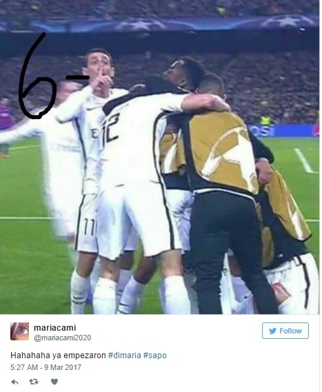 Khieu khich fan Barca,  Di Maria tra gia anh 1