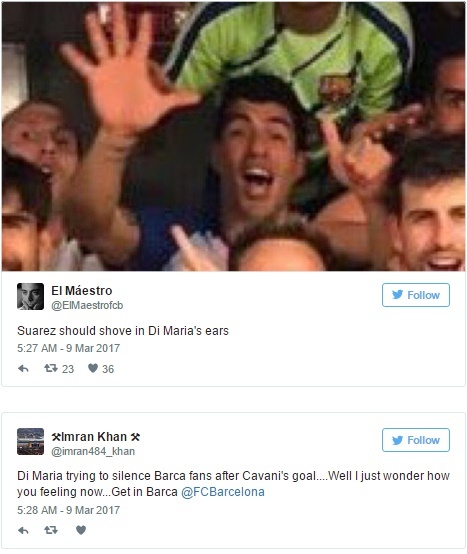 Khieu khich fan Barca,  Di Maria tra gia anh 2